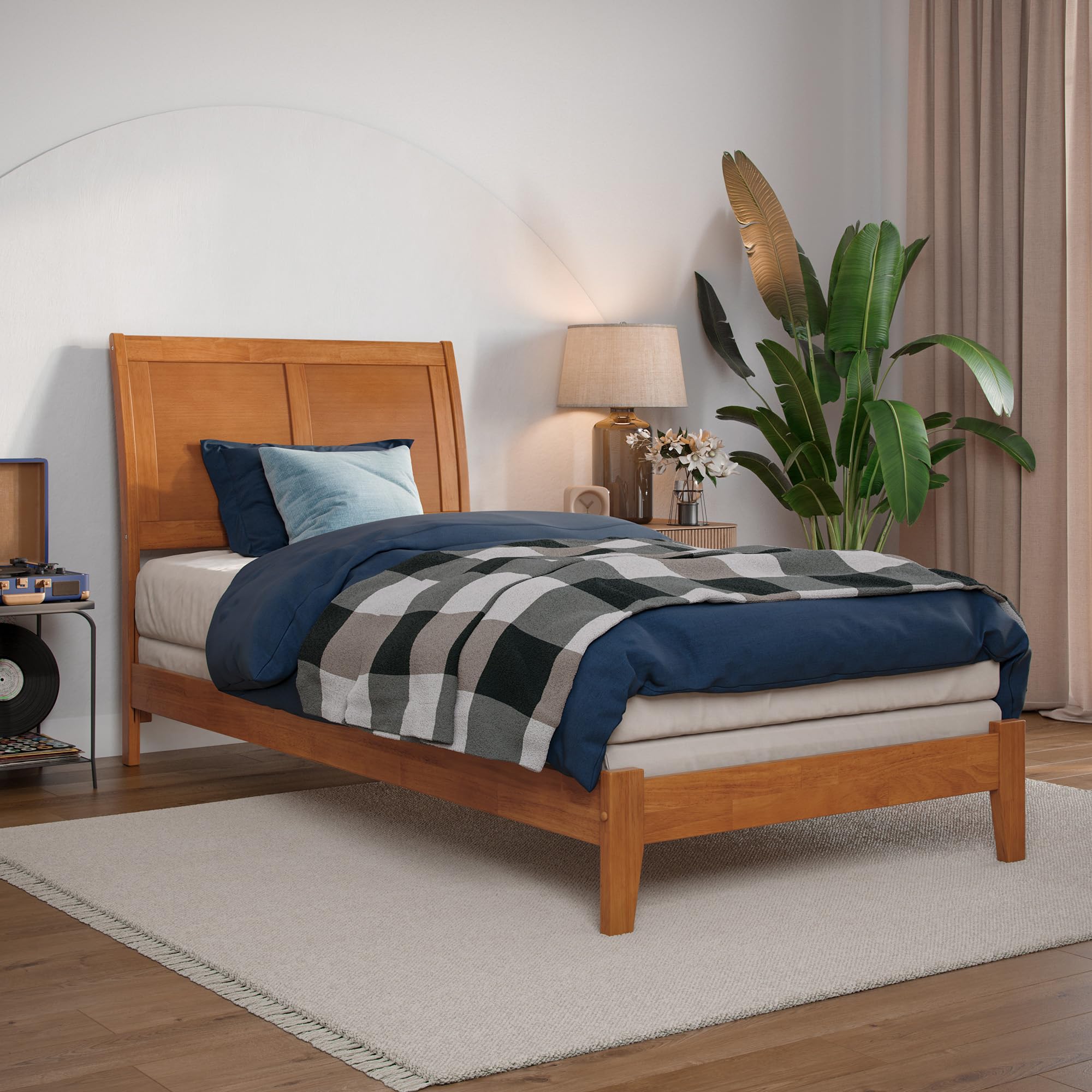 Attachble Berd AFI, Portland Twin XL Foundation Bed with Attachable USB Charger, Light ...