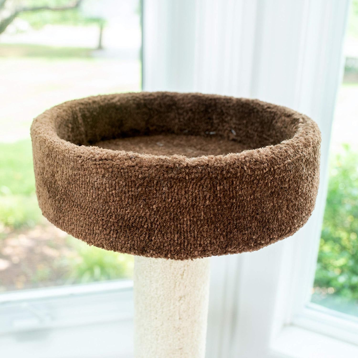 Armarkat 3-Level Carpeted Cat Tree Real Wood Condo F5602, Kitten Playhouse Climber Activity Center, Brown