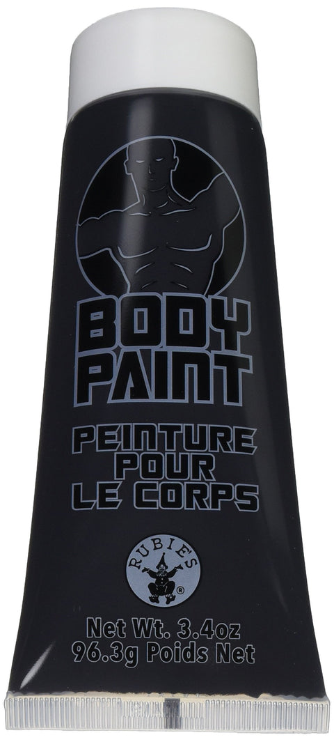 Forum Novelties 3.4 oz Washable Body Paint Black Sports Fan Halloween Cream Tube Makeup