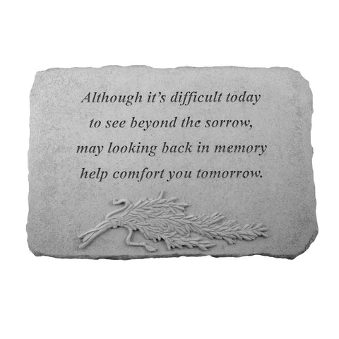 Kay Berry 7546 Although It's Difficult…with Rosemary Memorial Garden Stone, Multicolor