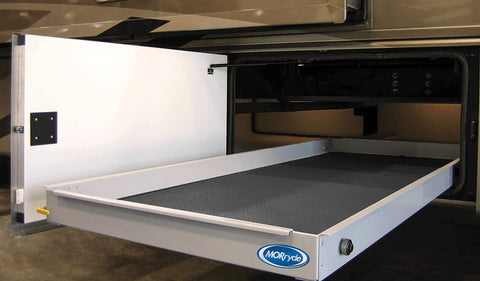 MORryde© - FULLY ASSEMBLED, 80% EXTENSION, 2 WAY, 29INX72IN CARGO TRAY WITH CARPET (CTG80-2972-2DW)