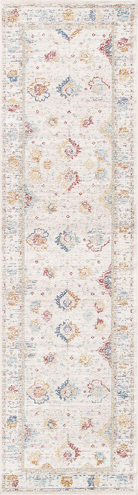 Pasargad Home Heritage Collection Polypropyle & Polyester Beige / Ivory Patterned Living Room Bedroom Dining Home Office Area Rug 2' 6" X 10' 0"