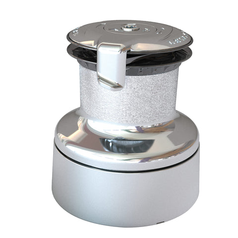 Lewmar 30ST EVO Self Tailing Alloy Winch in Chrome – Single Speed Size 30 Winch, Gear Ratio 2:1, Power Ratio 15.8:1, Measures 4-3/4" Base Diameter x 4-11/16" high, no Tools Required