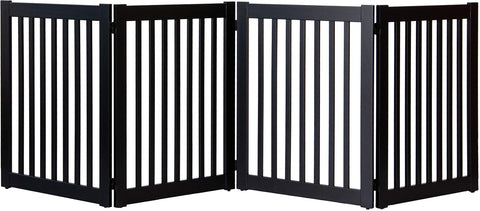 Highlander Series Solid Wood Pet Gates are Handcrafted by Amish Craftsman - 32 High - 4 Panel - Black
