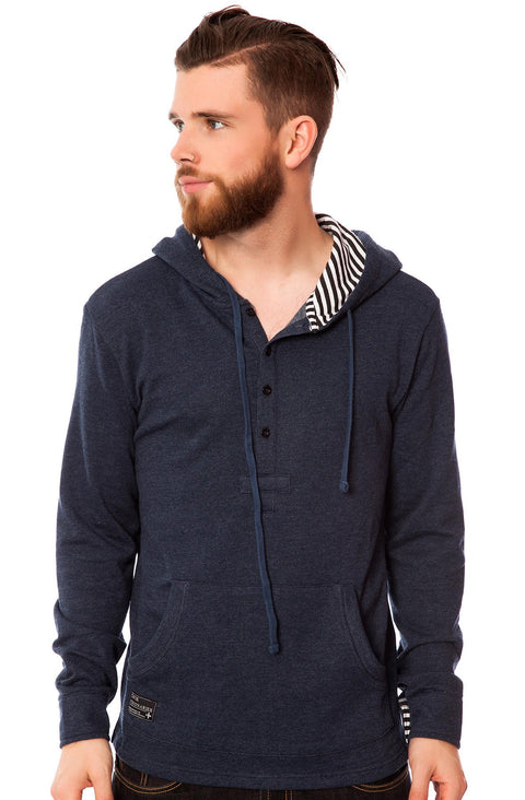Tavik Men's Tunic Fleece Sweatshirt, Blue, X-Large
