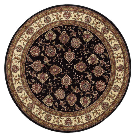 Oriental Weavers Ariana 6' Round Machine Woven Rug in Brown