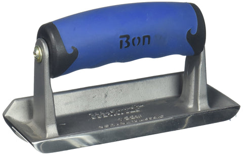 Bon 88-334 Cast Stainless Steel 6-Inch by 2-1/4-Inch Concrete Bullet Hand Edger, 3/4-Inch Bit Depth by 7/16-Inch Bit Width, Comfort Grip Handle