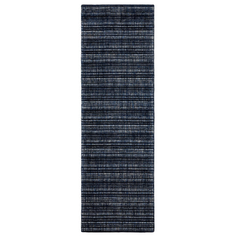 Oriental Weavers Circa Hand-Made Wool Blend Area Rug - CIR06-2'6" x 8' - in Navy/Blue - Modern Industrial Style, Hand-Made Wool Blend Rugs, Entryway, Hallway Runner Rug