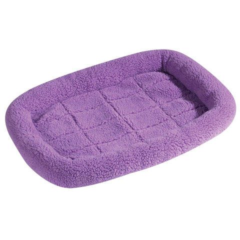 Slumber Pet Sherpa Crate Pet Bed with Bumper-Style Cushioning for Comfort in Crate