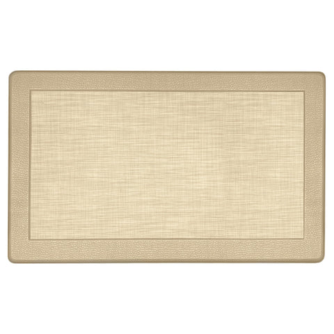 Anti-Fatigue Floor Comfort Mat - 18 x 30 Inch (Clarke Tan) - Non-Slip Kitchen Mats for Floor - Easy to Clean Cushioned Standing Mat for Bathroom & Office Desk - Achim Home Décor