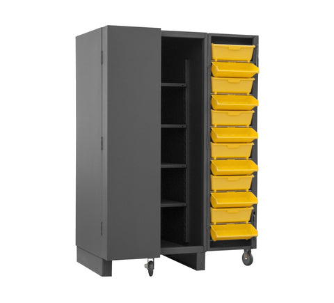 Durham HDC36-DC24TB4S95 12 Gauge Cabinet with Tilt-Bins, Shelves and Drawers