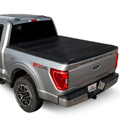 LEER HF650M Quad-Folding Tonneau Cover, Fits 2015-2026 Ford F150 with 5'6" Truck Bed