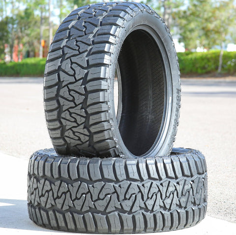 Evoluxx Rotator R/T All-Terrain Mud Off-Road Light Truck Radial Tire-37X12.50R22LT 37X12.50X22 37X12.50-22 127Q Load Range F LRF 12-Ply BSW Black Side Wall