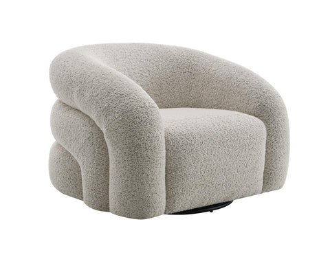 Acme Irma Uphostered Chair with Swivel in Gray