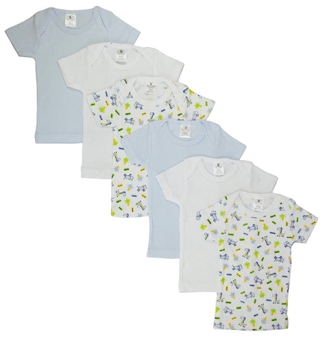 Bambini Girls Pastel Variety Short Sleeve Lap T-shirts 6 Pack
