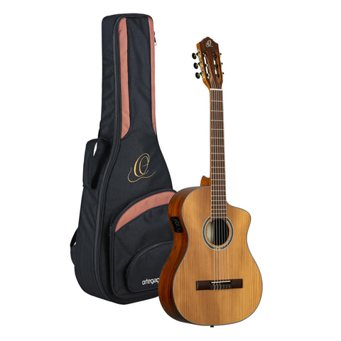 Thermo Series Roasted Solid Top Short Scale Slim Neck Acoustic-Electric Nylon Classical Guitar w/Bag