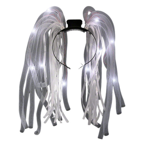 blinkee White LED Noodle Headband Flashing Dreads | Headband Department | 1 Unit per ordered quantity