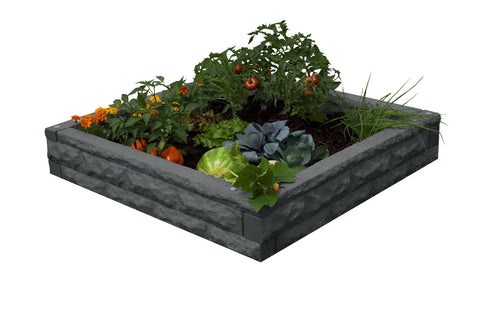 Garden Wizard Raised Bed Garden - Dark Granite