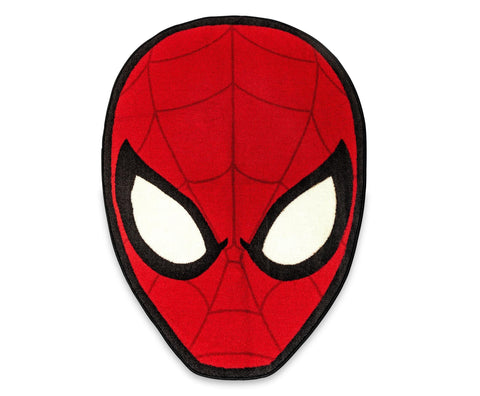 Ukonic Marvel Spider-Man Mask Printed Area Rug | Indoor Floor Mat, Accent Rugs for Living Room and Bedroom, Home Decor for Kids Playroom | Comic Book Gifts and Collectibles | 52 x 35 Inches
