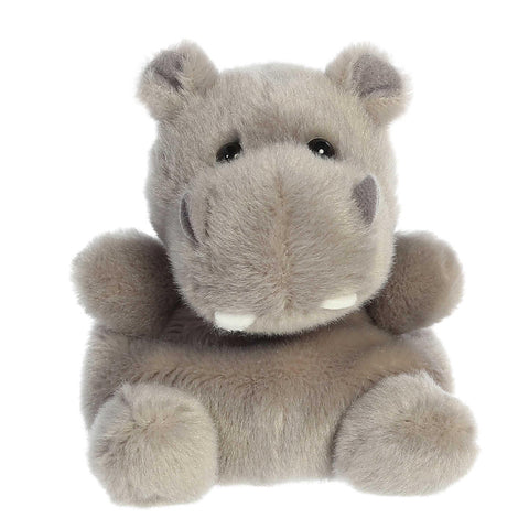 Aurora® Adorable Palm Pals™ Hunk Hippo™ Stuffed Animal - Pocket-Sized Play - Collectable Fun - Grey 5 Inches