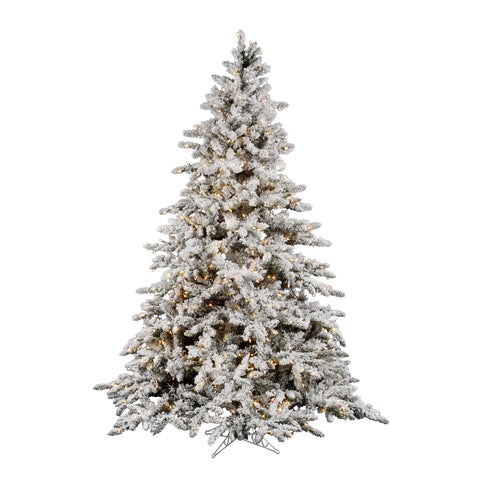 Vickerman Flocked Utica with Dura-Lit 250 Clear Lights, 4.5-Feet by 41-Inch (A895146)