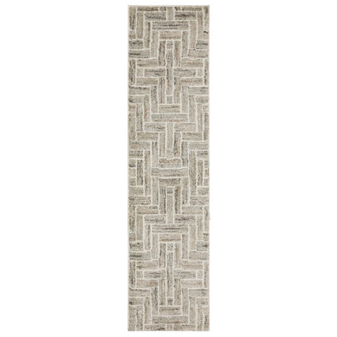 Oriental Weavers Cambria Area Rug - 093L2-1'10" x 7'6" - in Ivory/Beige - Modern Style, Stain Resistant, Family and Pet Friendly, Entryway, Hallway Runner Rug