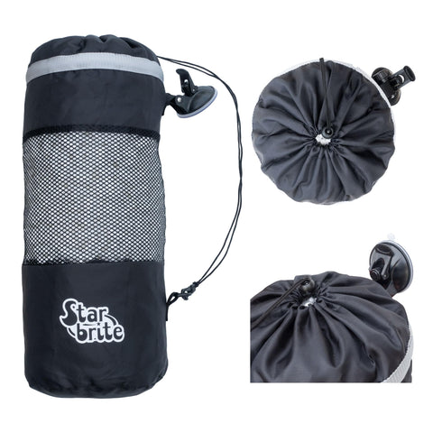 STAR BRITE Mesh Trash Bag with Locking Suction Cup & Litter Guard Cinch Tie - for Boats, RVs, Gold Carts, & Outdoor Adventures - Durable & Washable, 5 Gallon Capacity (52074)…
