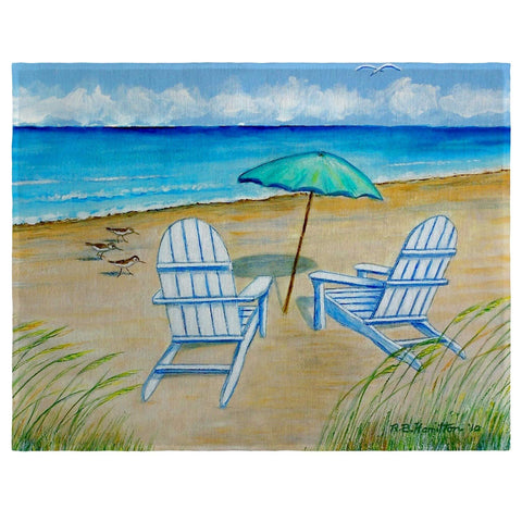 Betsy Drake Adirondack Chairs Place Mat Set of 4