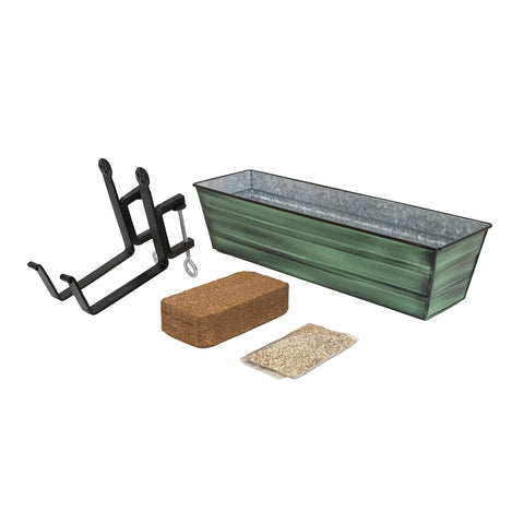 Bloom Box Garden Growing Kit Small Green with Clamp-On Brackets