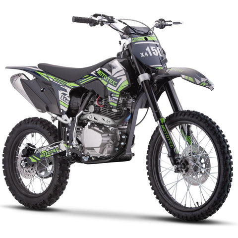 MotoTec X4 150cc 4-Stroke Gas Dirt Bike Black, 76x32x47, (MT-DB-X4-150cc_Black)