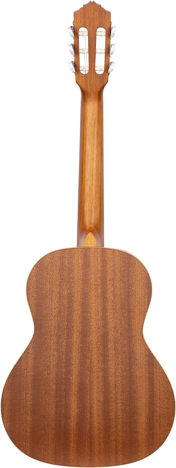 Ortega Guitars 6 String Family Series 1/2 Size Left-Handed Nylon Classical Guitar w/Bag, Spruce Top-Natural-Satin, (R121L-1/2)