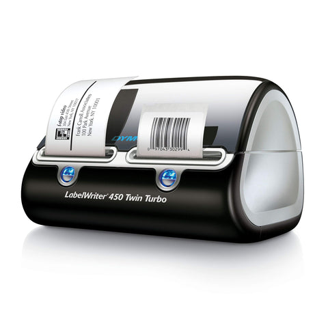 DYMO Label Printer | Label Writer 450 Twin Turbo Direct Thermal Printer Fast Printing Great for Labeling Filing Shipping Mailing Barcodes and More Home & Office Organization