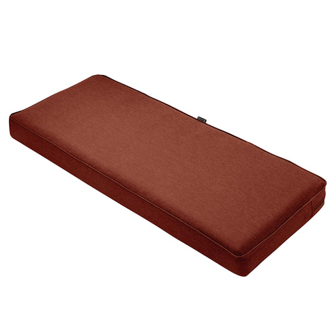 Classic Accessories 62-044-HHENNA-EC Montlake FadeSafe Water-Repellent 54 x 18 x 3 Inch Outdoor Bench Cushion, Heather Henna