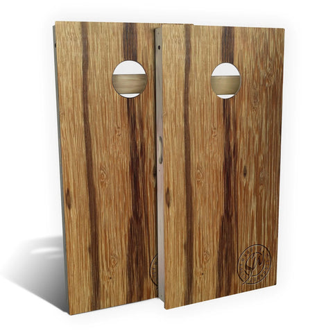 Skip's Garage Marblewood All-Weather Cornhole Board Set - Regulation 2x4 (24" x 48") - Includes (2) Boards and (8) Bags