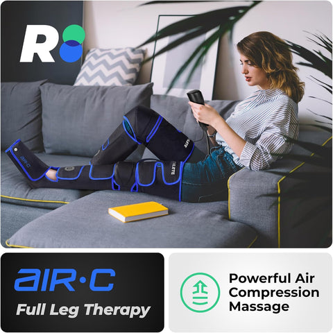 REATHLETE Leg Massager - Full Leg Massager for Circulation and Pain Relief, 4 Modes of Massage | Thigh, Calf, Foot Massager | Air Compression Leg Massager
