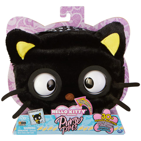 Purse Pets Chococat Interactive Shoulder Bag with 30+ Sounds, Eye Flashes, Reactions and Music, from 5 Years