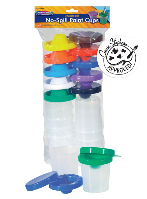 Creativity Street No-Spill Paint Cups, 10 Pack (AC5100)
