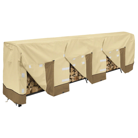 Classic Accessories Veranda Water-Resistant 12 Foot Log Rack Cover, Outdoor Patio Cover