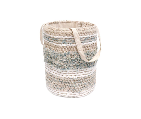 Pasargad Home Grandcanyon Cotton Basket, 12''W x 12''L x15''H, Beige