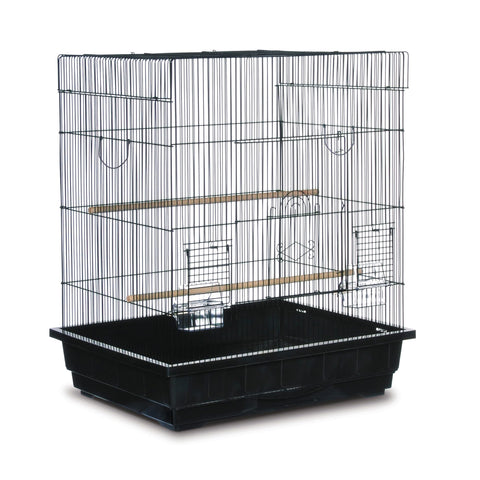Prevue Pet Products Square Top Parakeet Cage, Black 25.0" L x 21.0" W x 29.5" H