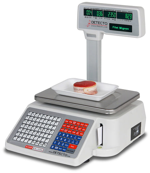Deli Scale with Integral Printer, Tower Pole Display, 60 lb x 0.02 lb