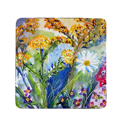 Betsy Drake Wild Flowers Coaster Set of 4
