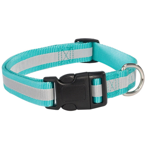 Guardian Gear Reflective Dog Collar, Fits Necks 6" to 10", Blue