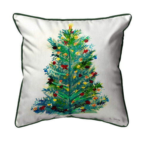 Betsy Drake Christmas Tree Pillow, 18" x 18"
