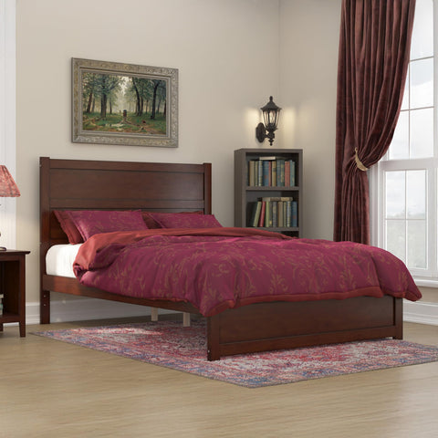 AFI, NoHo Queen Platform Bed with Matching Footboard, Walnut