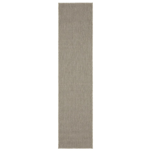 Oriental Weavers Caicos CA07A Grey/Light Grey 1'10" x 7'6" Indoor Area Rug