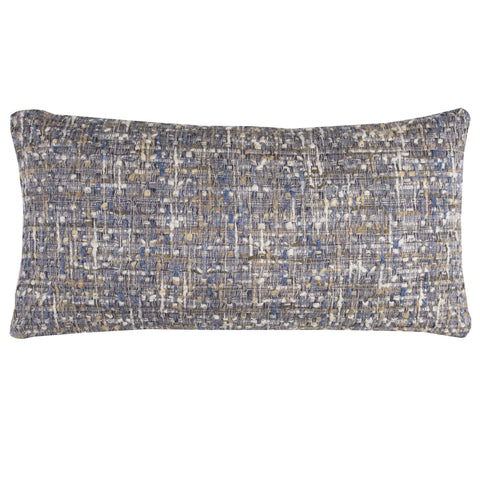 Rizzy Home | T11397 | Poly Fill Decorative Pillow | 14"x26" Blue/Yellow/Neutral Heathered