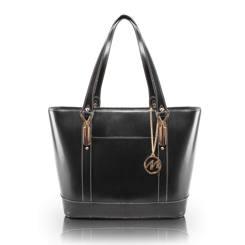 McKlein ARYA, Leather Ladies' Tote with Tablet Pocket, Laptop Bag for Women Lightweight Leather, Computer Tote Bag, Briefcase Large Capacity Handbag Shoulder Bag