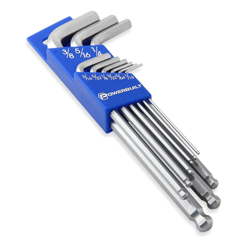 Powerbuilt Alltrade Long Arm Ballend Hex Key Set,