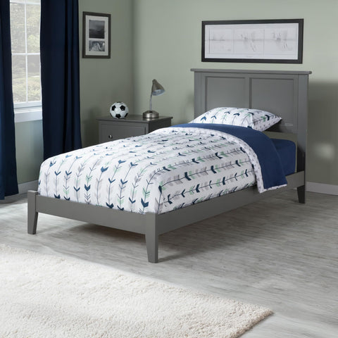 AFI, Madison Twin XL Foundation Bed, Grey